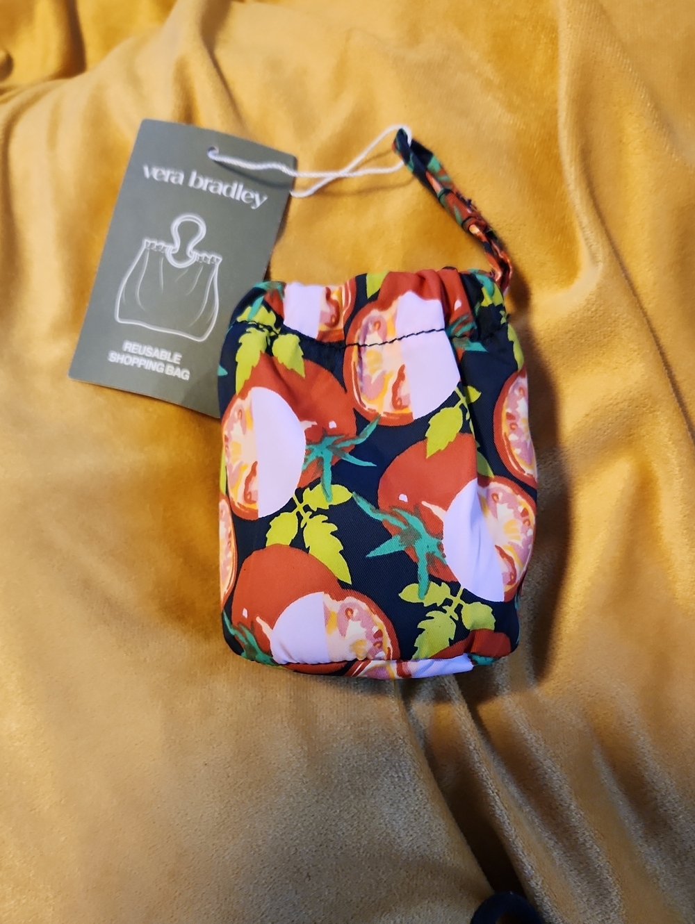 NWT Vera Bradley Reusable Shopping Bag Sliced Tomatoes